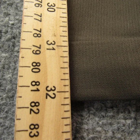 Vintage Dockers Pants Mens 33x32 Brown Stain Defender Dress Slacks Pleated Cuffs - Picture 9 of 12